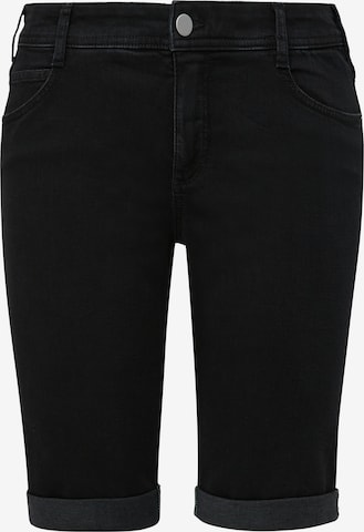 TRIANGLE Slimfit Shorts in Schwarz: predná strana