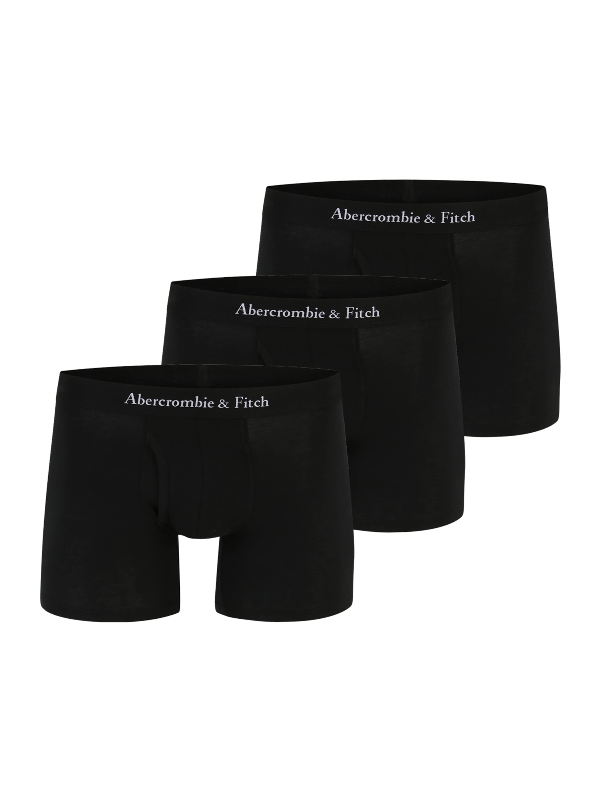 Abercrombie & Fitch Шорты Боксеры в Черный: спереди