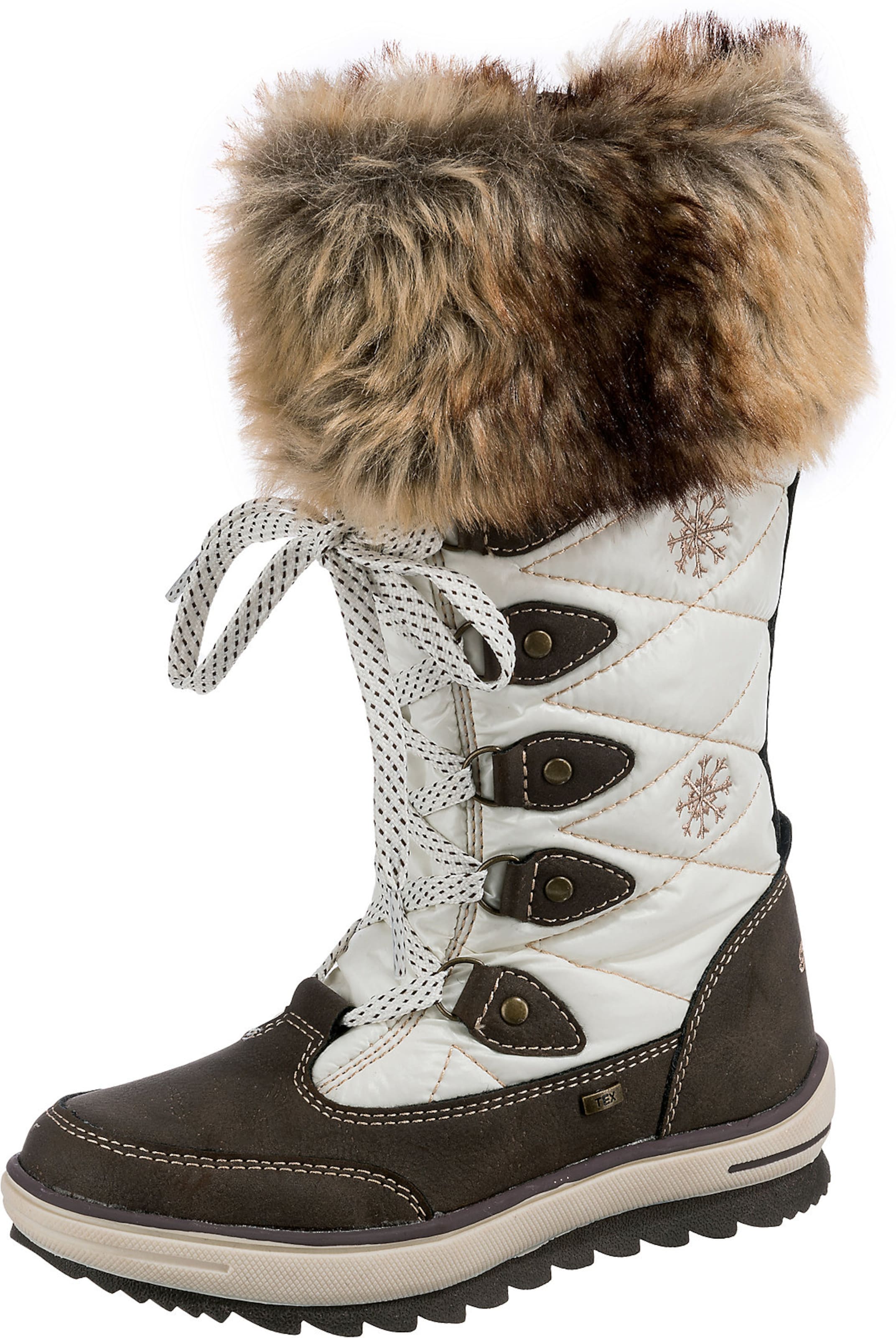 TOM TAILOR Snowboots in Weiß: Vorderseite