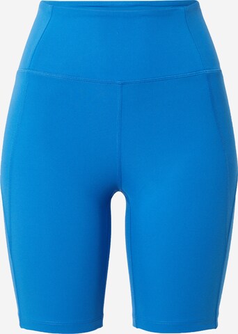 Girlfriend Collective Skinny Workout Pants in Blue: front