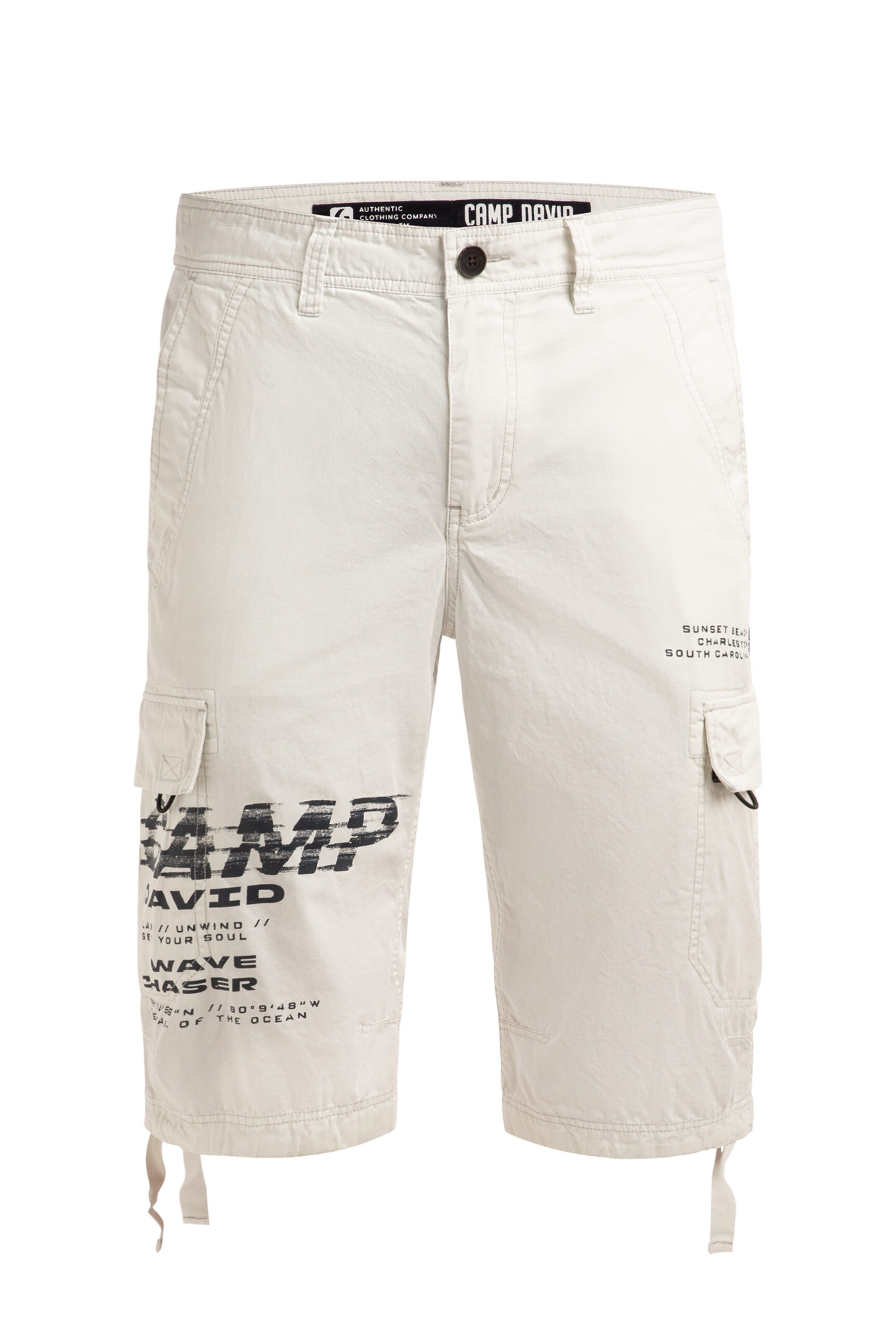 CAMP DAVID Regular Pants in Beige: front