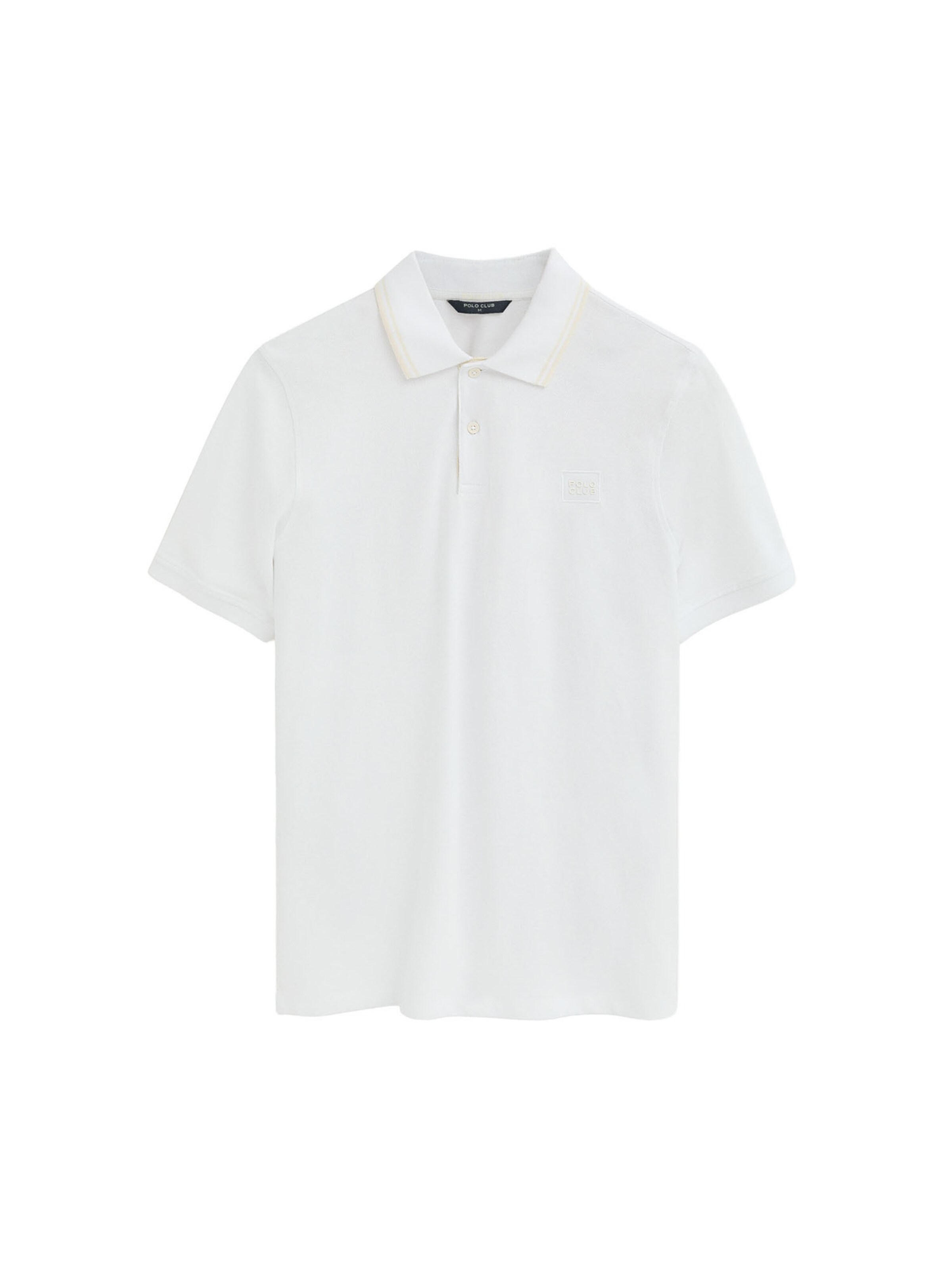 Polo Club Shirt ' PORTOS' in White: front