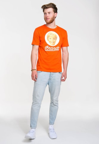 LOGOSHIRT T-Shirt "Brandt Zwieback" in Orange