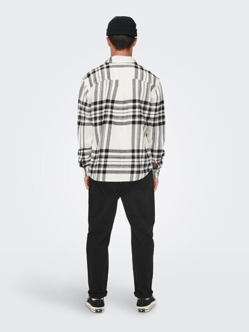 Only & Sons Regular fit Πουκάμισο 'Tabb' σε λευκό