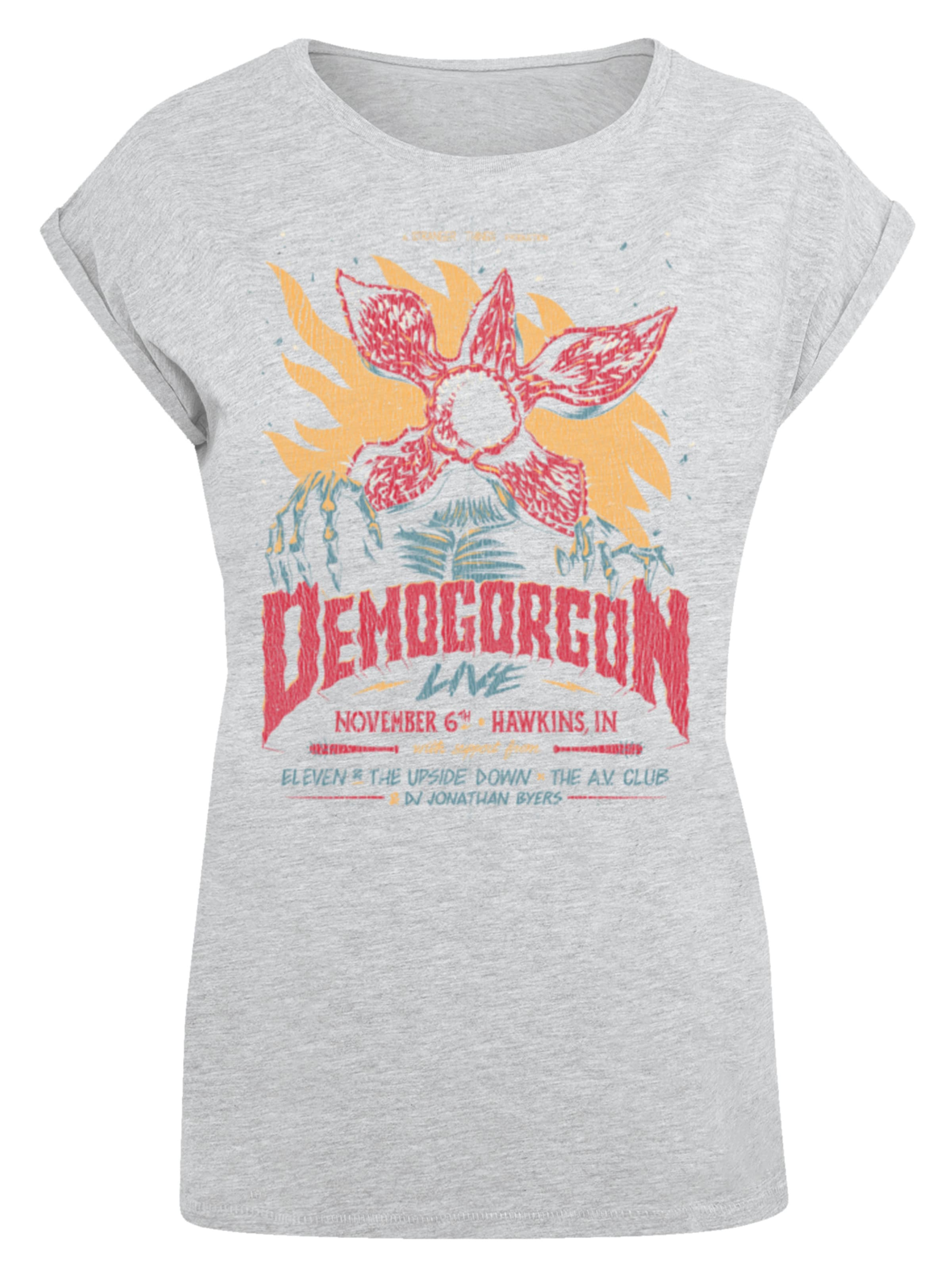 F4NT4STIC Shirt in Grijs: voorkant