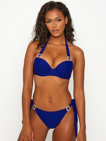 Bas de bikini 'Amour' Moda Minx en bleu : devant