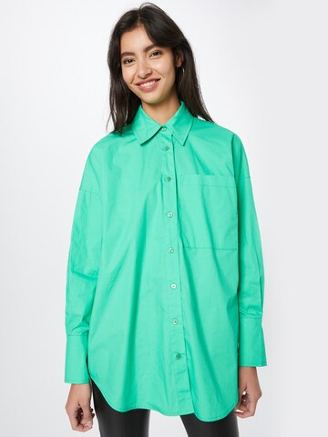 Camicia da donna 'Elanu' di Moves in verde: frontale