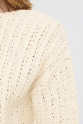 ICHI Pullover 'HBESIANE LS2' in Beige