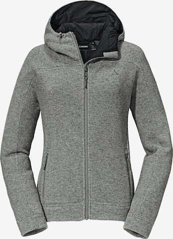 Schöffel Funktionsfleecejacke 'Fleece Hoody Lakefield L' in Grau: predná strana