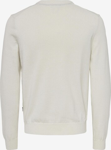 Pull-over 'REX' Only & Sons en blanc