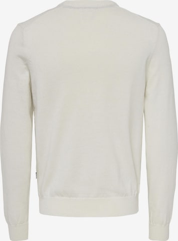 Pullover 'REX' di Only & Sons in bianco