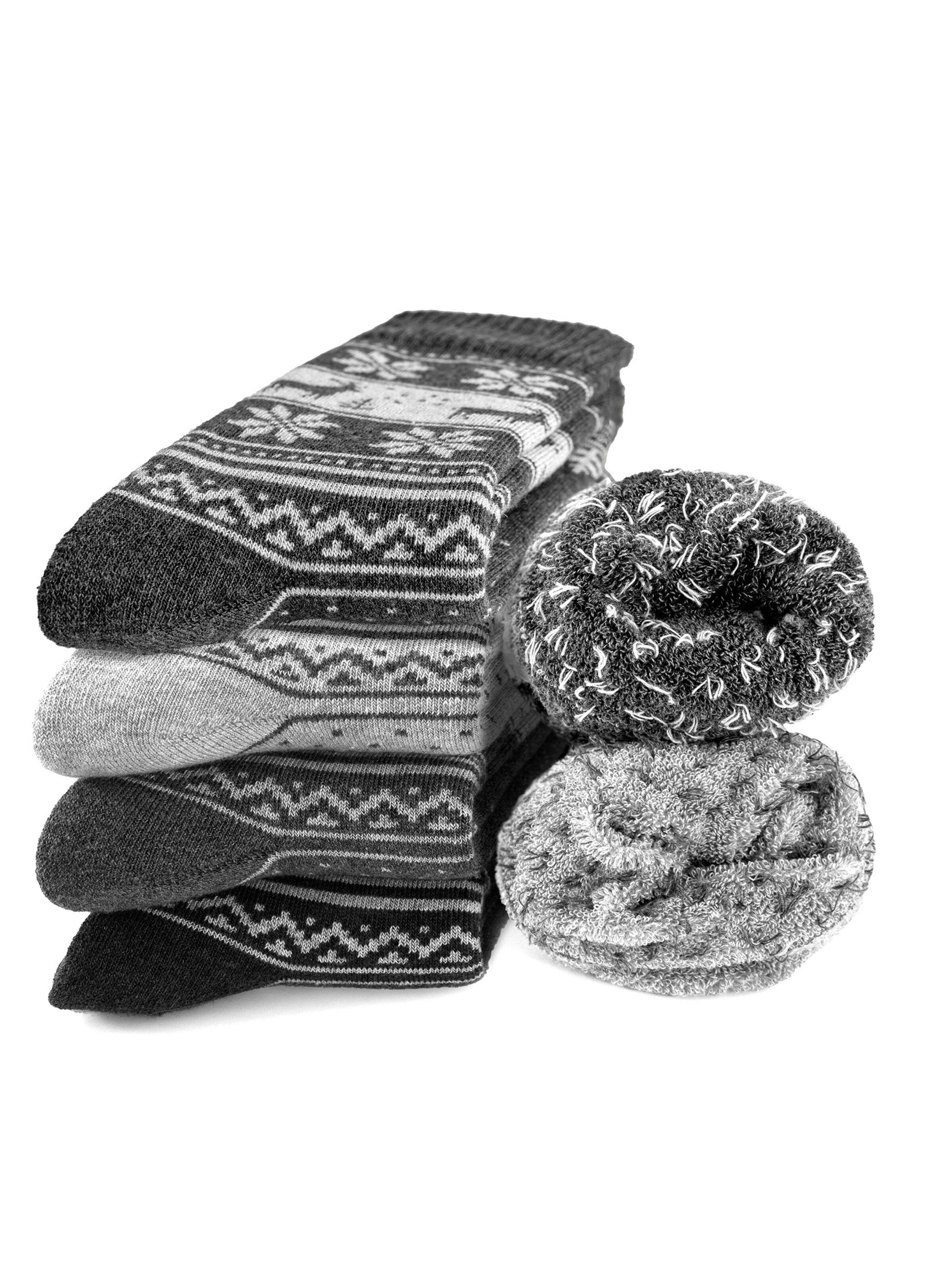 Occulto Socks 'Bille' in Grey: front