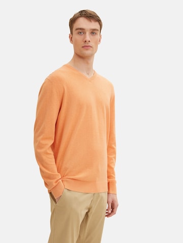 TOM TAILOR Regular Fit Pullover in Orange