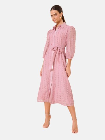 Lipsy Платье-рубашка в Ярко-розовый: спереди
