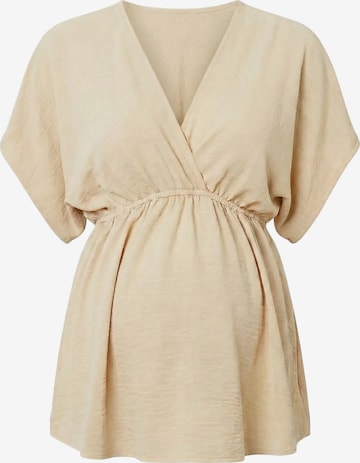 LYN MAMA Blouse in Beige: voorkant
