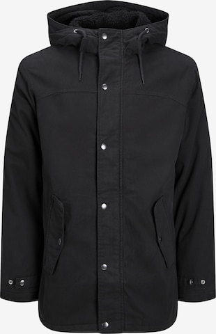 Jack & Jones Plus Zimska jakna 'State' | črna barva: sprednja stran
