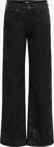 ONLYWide Leg/ Široke nogavice Traperice 'ONLJUICY' - crna boja: prednji dio