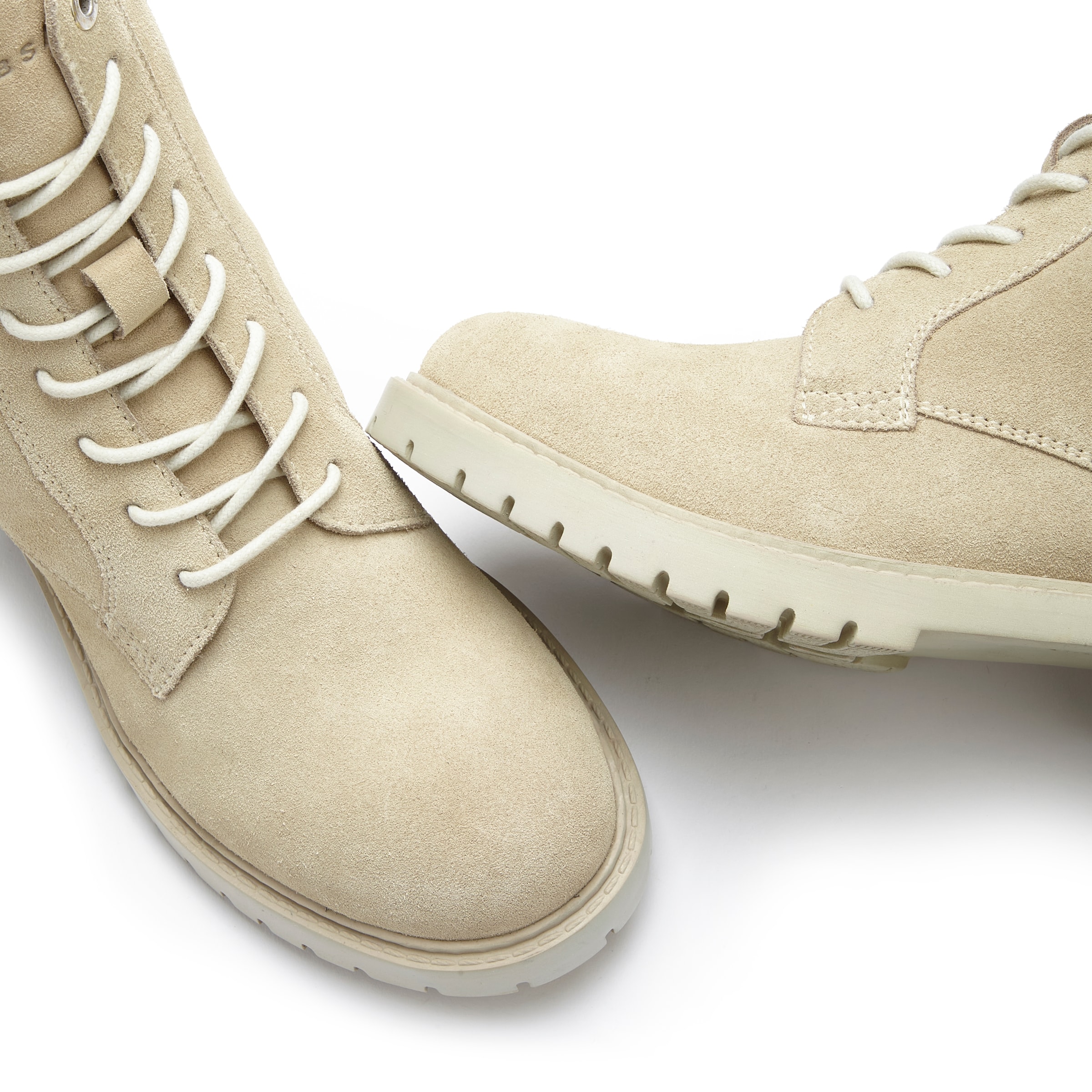 Elbsand Snørestøvletter i beige