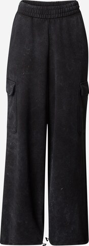 HUGO Lużny krój Spodnie 'Naritima' w kolorze czarny: przód