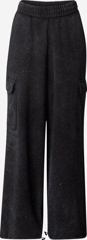 Loosefit Pantalon 'Naritima' HUGO en noir : devant