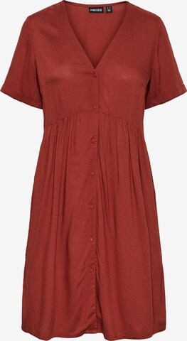 PIECES Shirt Dress 'Laura' in Red: front