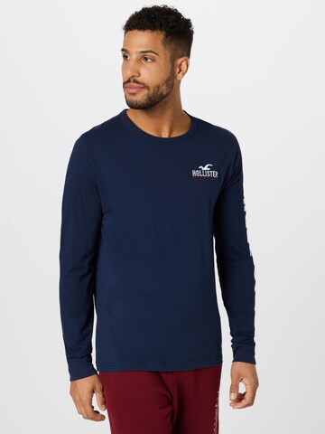 T-Shirt HOLLISTER en bleu : devant