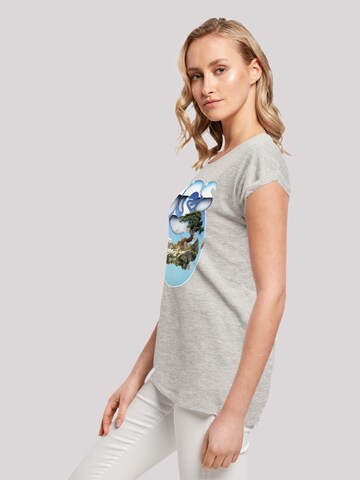 F4NT4STIC Shirt 'Yes Chrome Island' in Grijs