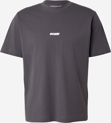JACK & JONES Тениска 'JCOCLUB PHOTO' в сиво: отпред