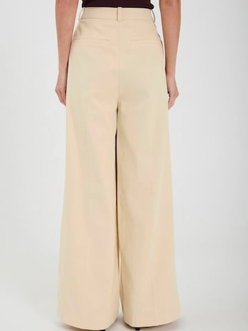 NORR Regular Broek ' Vani ' in Beige