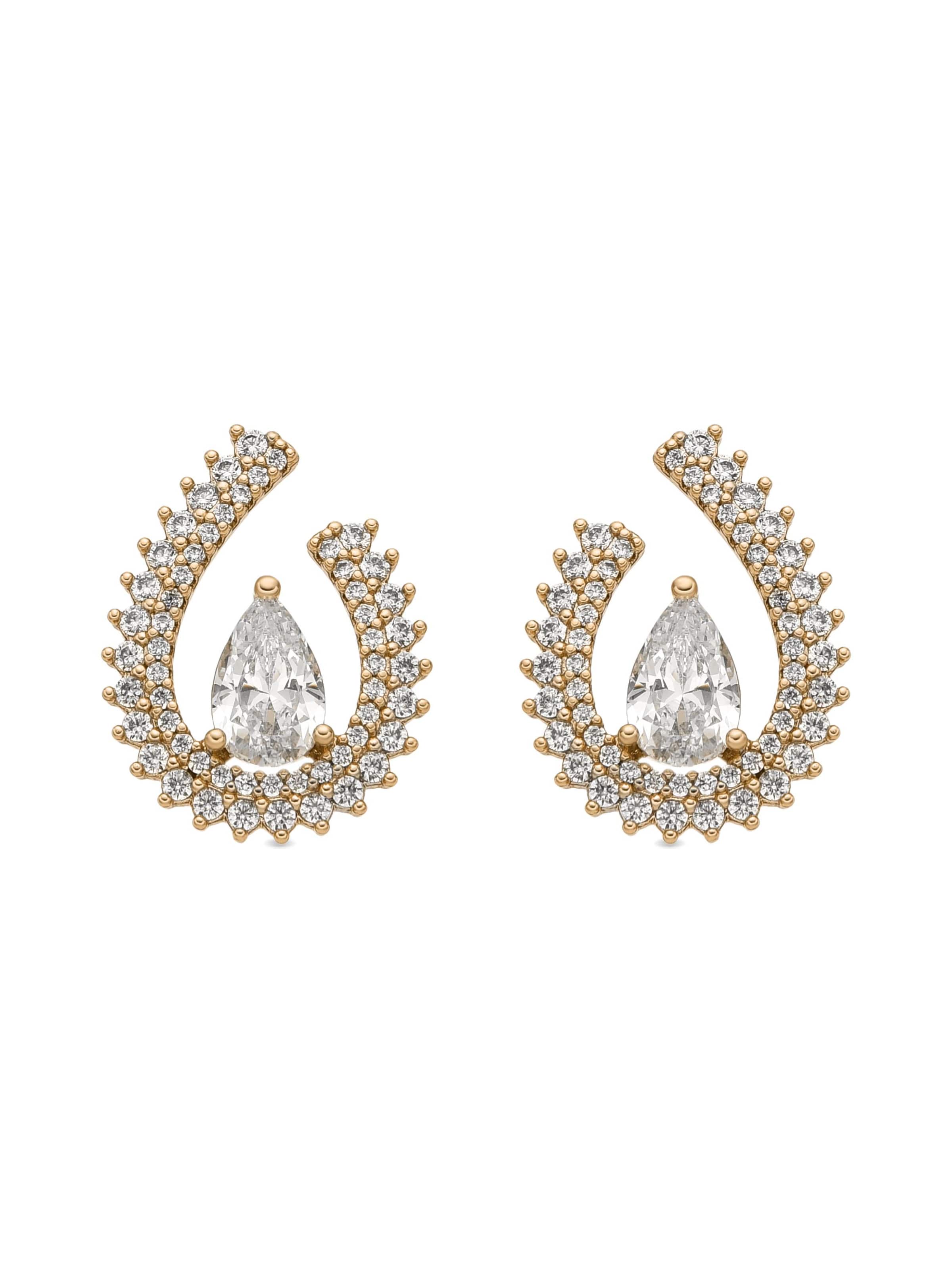 Luxenter Earrings 'Goep' in Gold