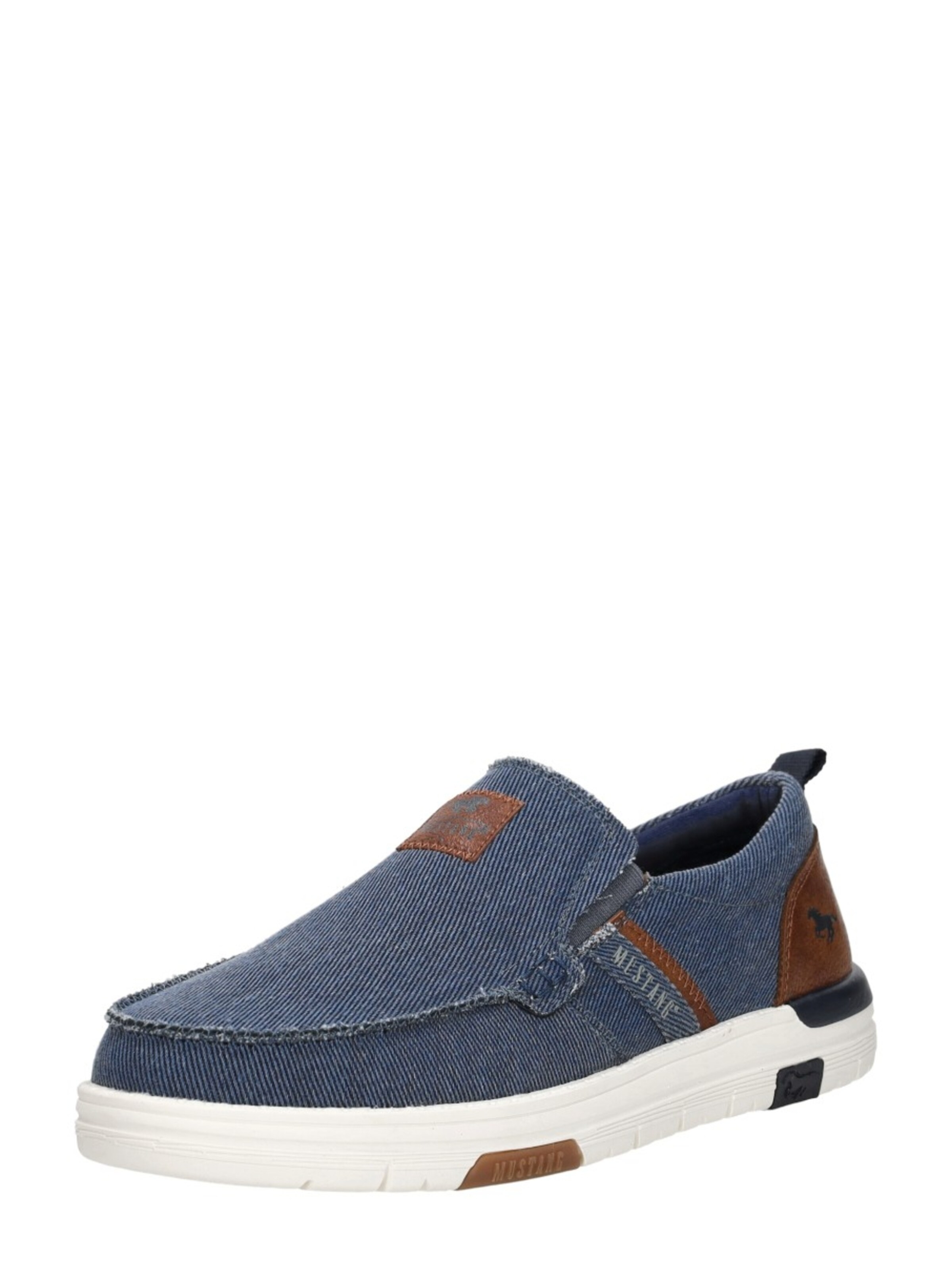 MUSTANG Instappers 'Sneakers Laag' in Blauw