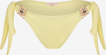 Pantaloncini per bikini 'Amour' di Moda Minx in giallo: frontale