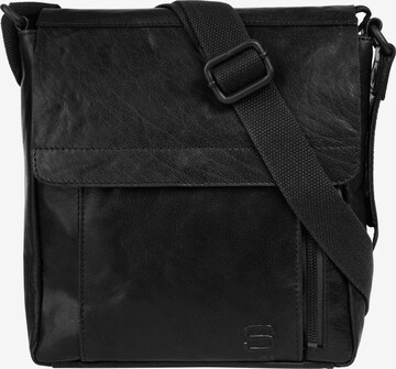 Spikes & Sparrow Crossbody Bag in Black: front