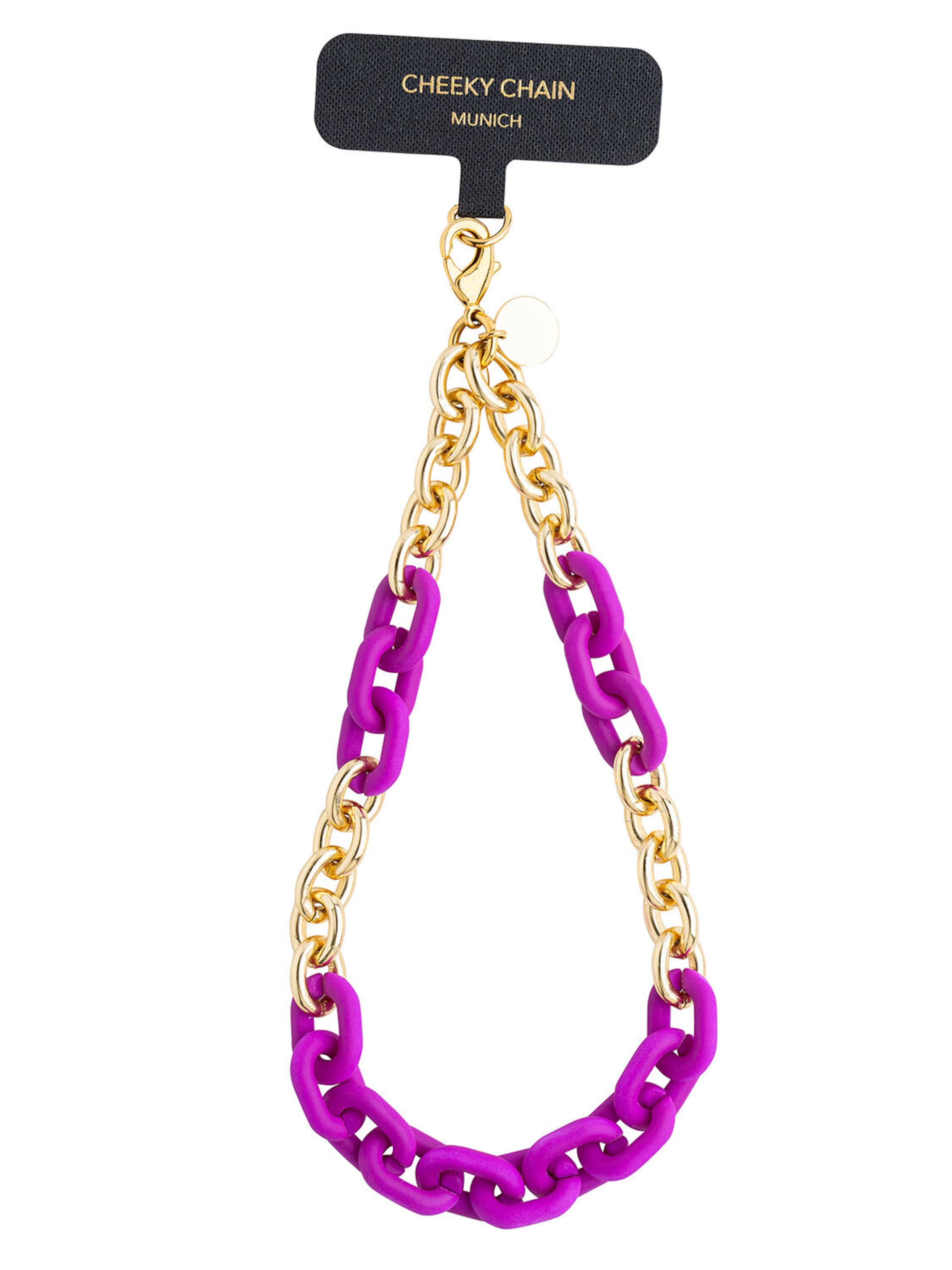 Protection pour Smartphone 'Lio' Cheeky Chain Munich en violet : devant