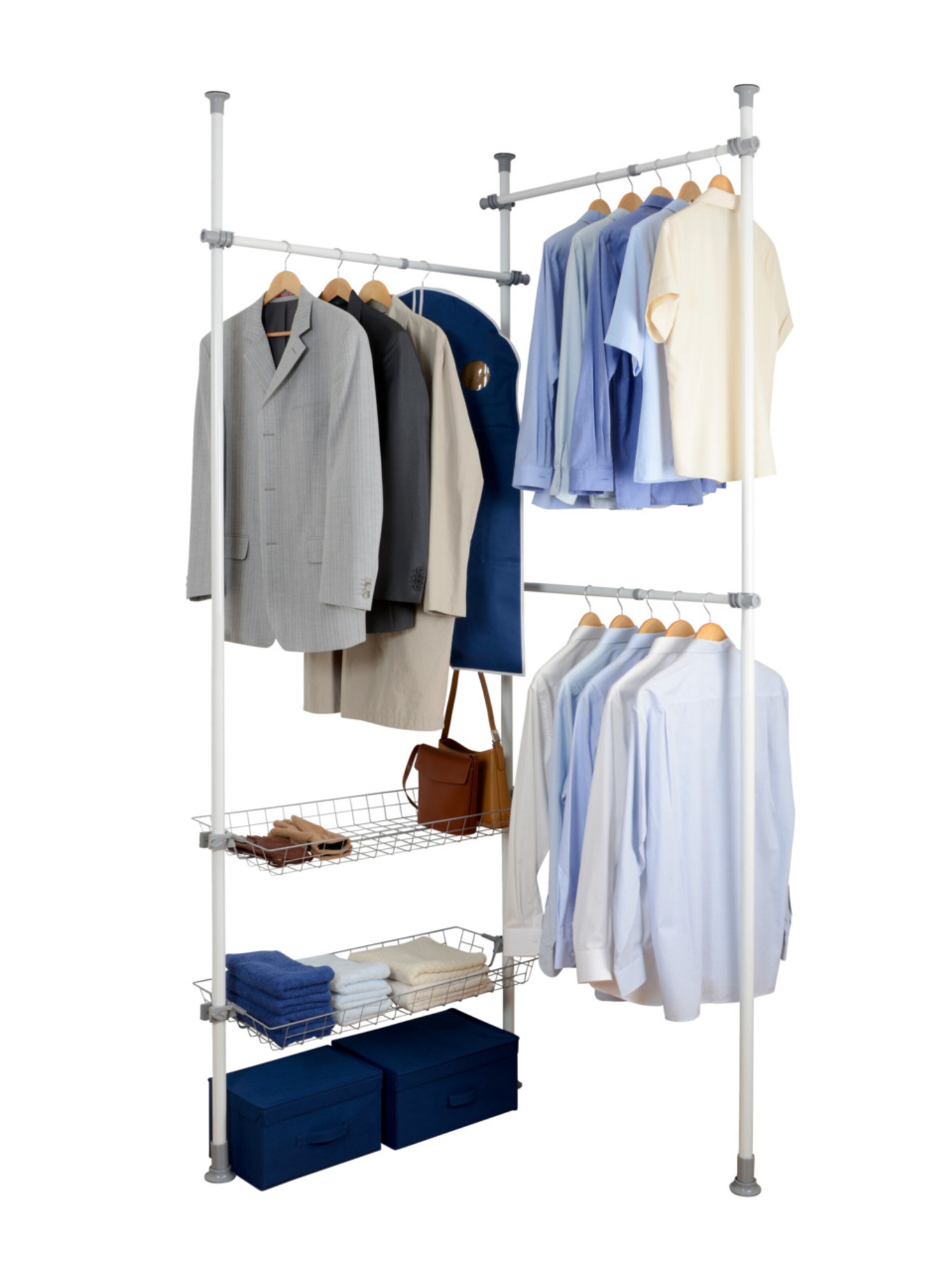 Wenko Wardrobe 'Herkules Duo' in White