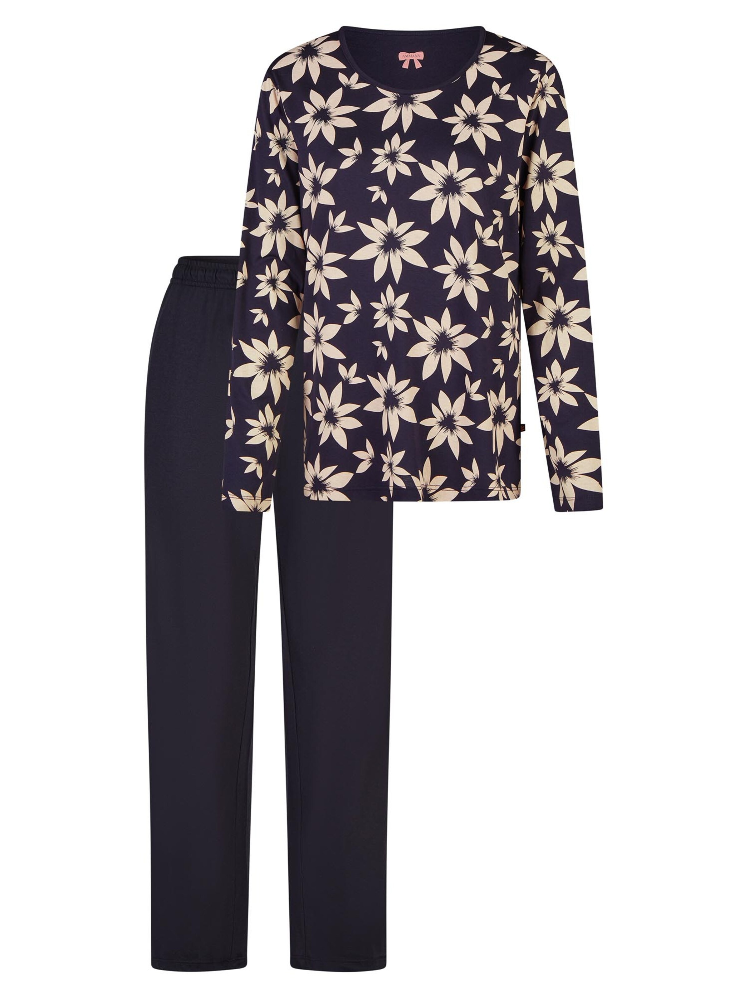 Ammann Pyjama 'Mix & Match' in Blauw: voorkant