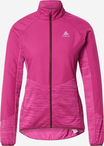 Veste de sport ODLO en rose : devant