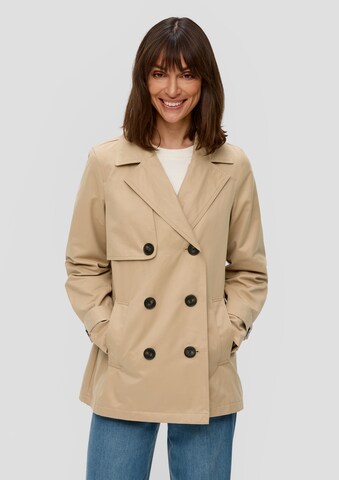 s.Oliver Between-Seasons Coat in Beige: front