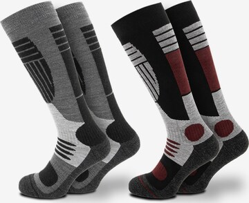 Occulto Athletic Socks 'Ski Felix' in Grey: front