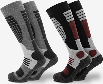 Occulto Athletic Socks 'Ski Felix' in Grey: front