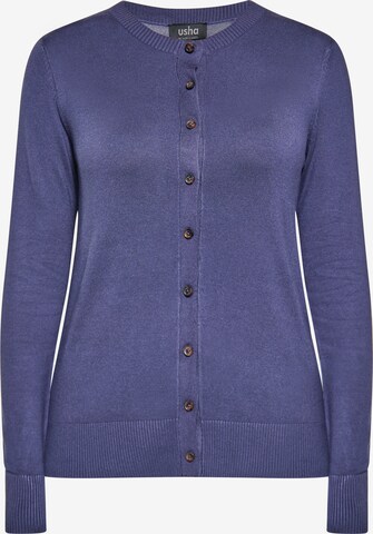 Cardigan usha BLACK LABEL en bleu : devant