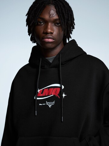 Felpa 'CARS' di Bershka in nero