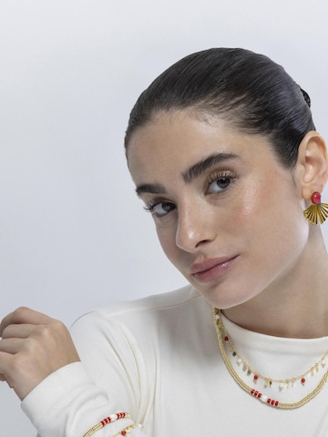 Boucles d'oreilles 'Almia' Luxenter en rouge