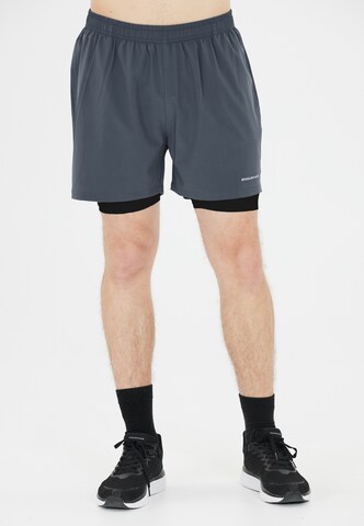 ENDURANCE Regular Workout Pants 'Kros' in Blue: front