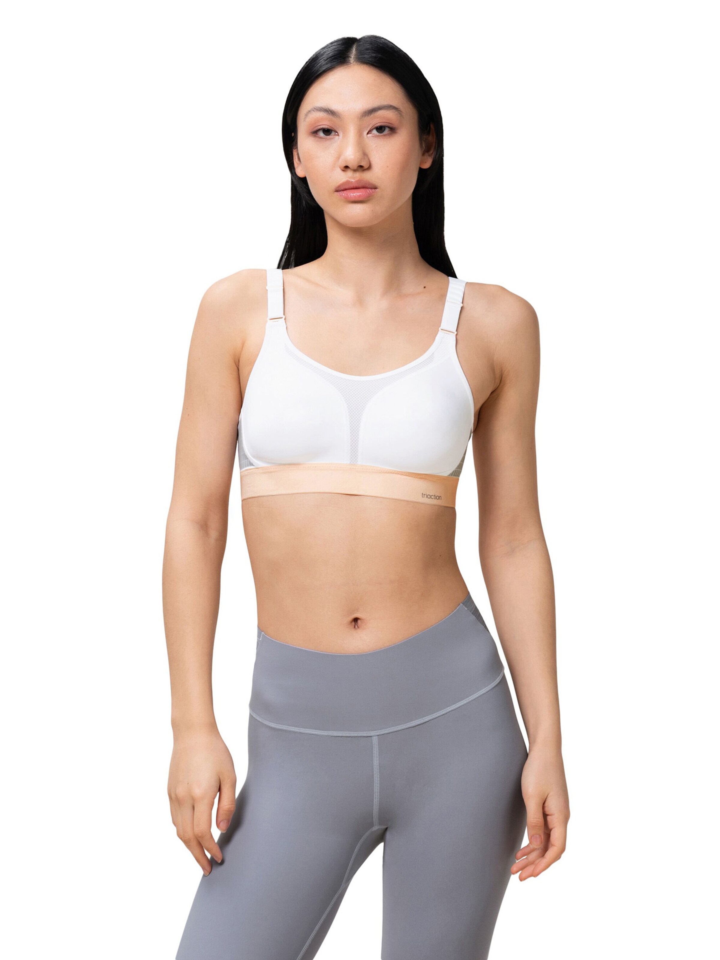 TRIUMPH Medium Support Bra ' Triaction Extreme Lite ' in White: front