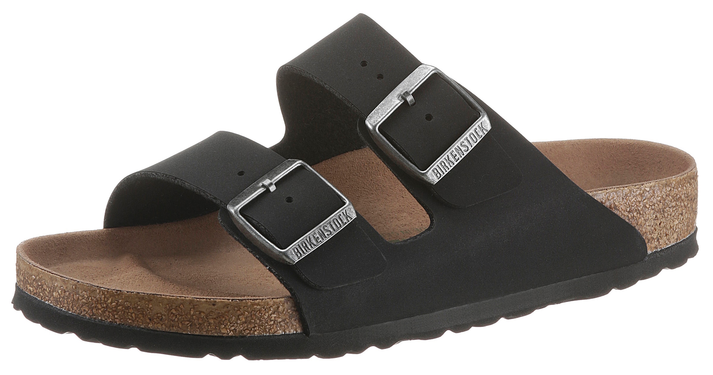 BIRKENSTOCK Pantolette 'Arizona' in Schwarz: Vorderseite