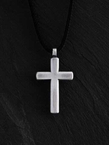 REYTEL - Colgante 'LUMEN FIDEI. BLACK STONES' en plata