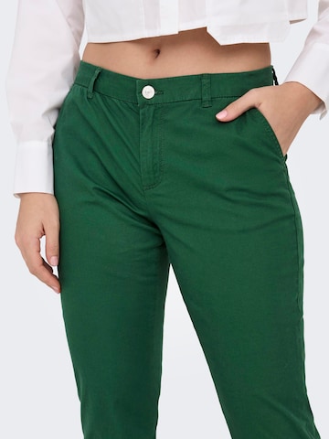 ONLY Liibuv Chino-püksid 'PARIS', värv roheline