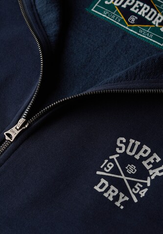 Veste de survêtement 'Athletic Club' Superdry en bleu
