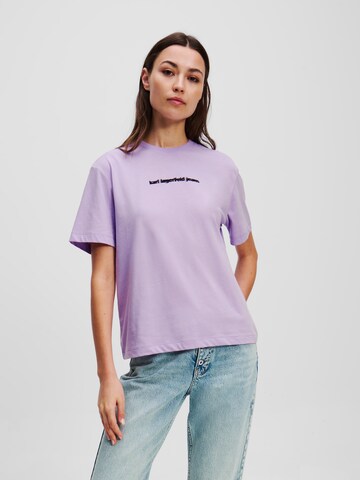 KARL LAGERFELD JEANS T-Shirt in Lila: Vorderseite